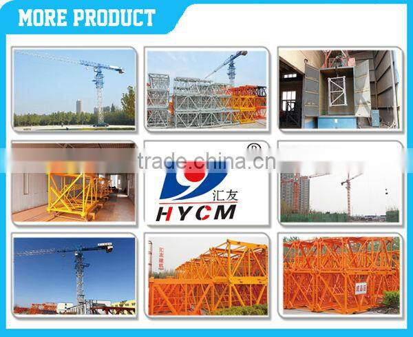 D500 (5078)25 tons goos quality construction Luffing jib Tower Crane