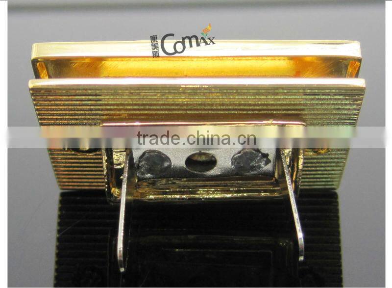 New Product Cheap Rectangle Gold Hardware Bag Turn Lock