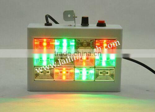 LPSD12W-RGB 12pcs*1W RGB LED Strobe Light Plastic housing