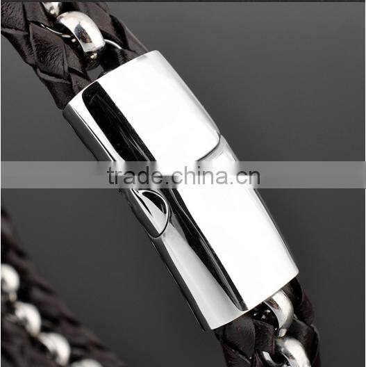 China Online Shopping Men'S Woven Leather Bracelets