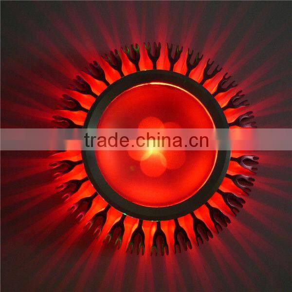 Led wall light many designs with remoted control, Guzhen producer led RGB wall light