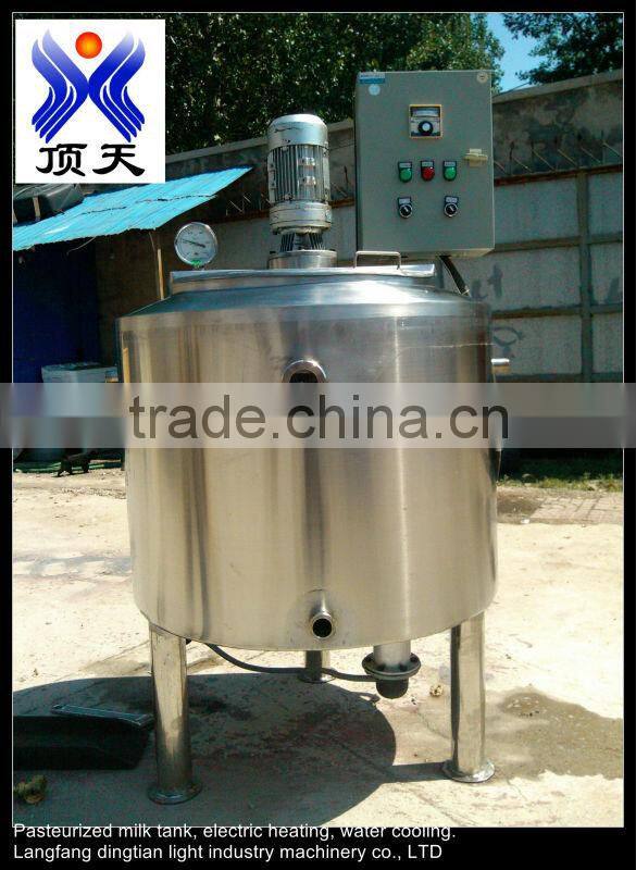 stainless steel milk pasteurizer tank