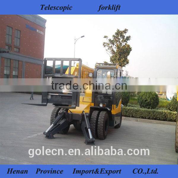 large capacity and higher lifting height diesel telescopic forklift