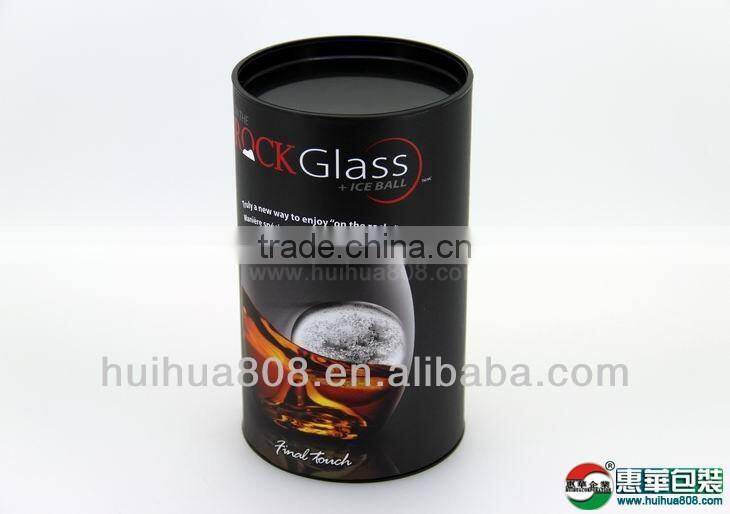 custom design round paper tube packaing for wine