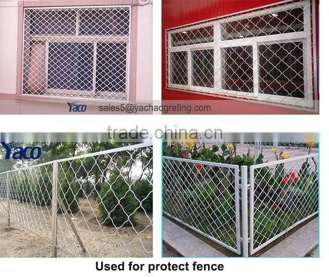 Plain style wire mesh fence for indoor diamond fence