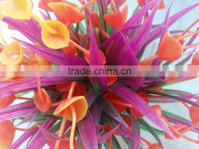 Factory wholesale High Quality fish tank colorful special Aquatic design Aquarium Plastic Plant decoration