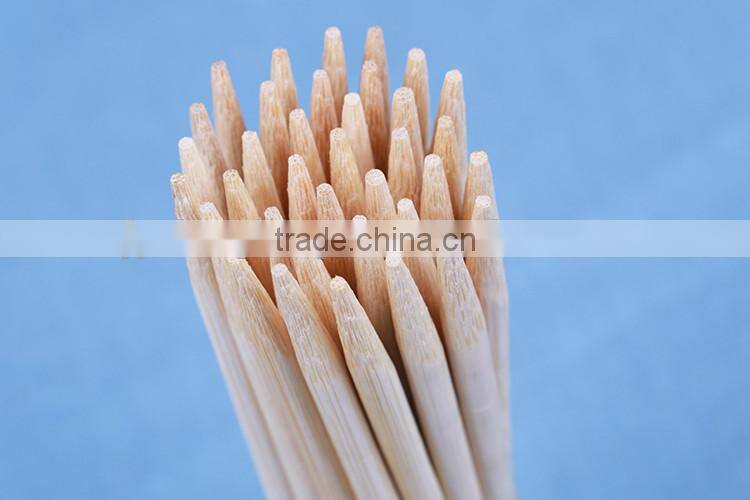 Single sharped or semi-pointed tip round bamboo stick/skewer for BBQ
