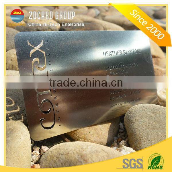 Exellent quality of customized metal visit card