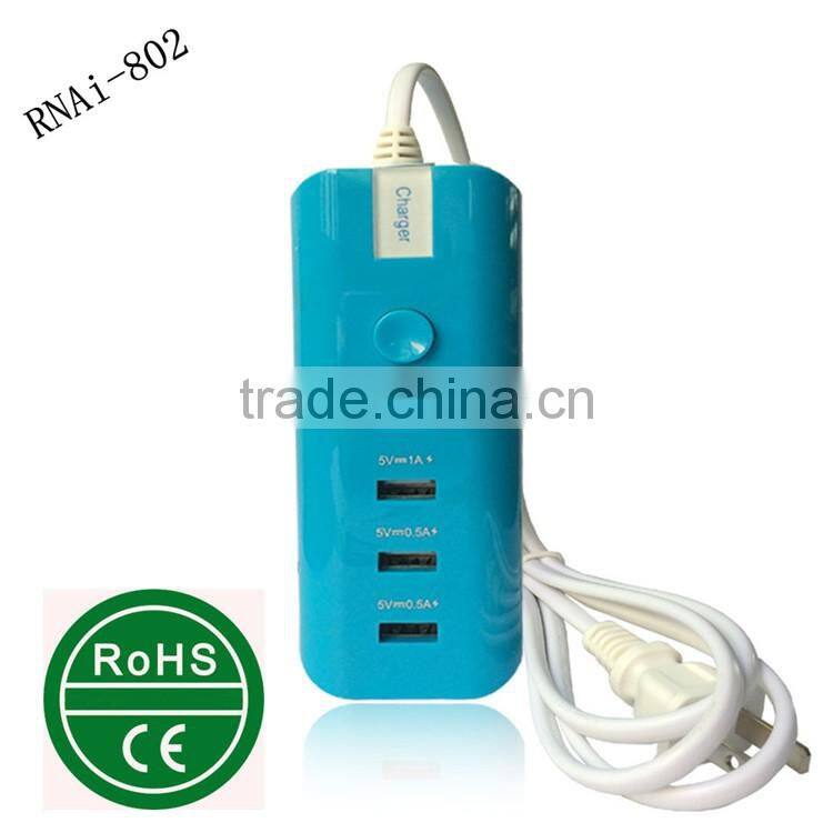 4 port usb quick charger socket