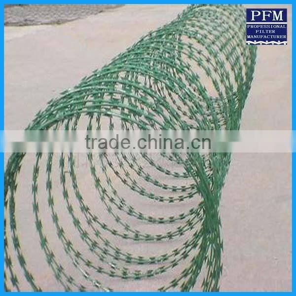sale popular type electric galvanized razor blade Barbed Wire Mesh Fence