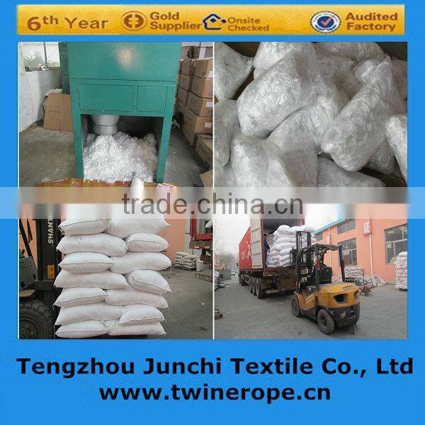 100% Polypropylene 3mm-20mm pp concrete fiber made in China