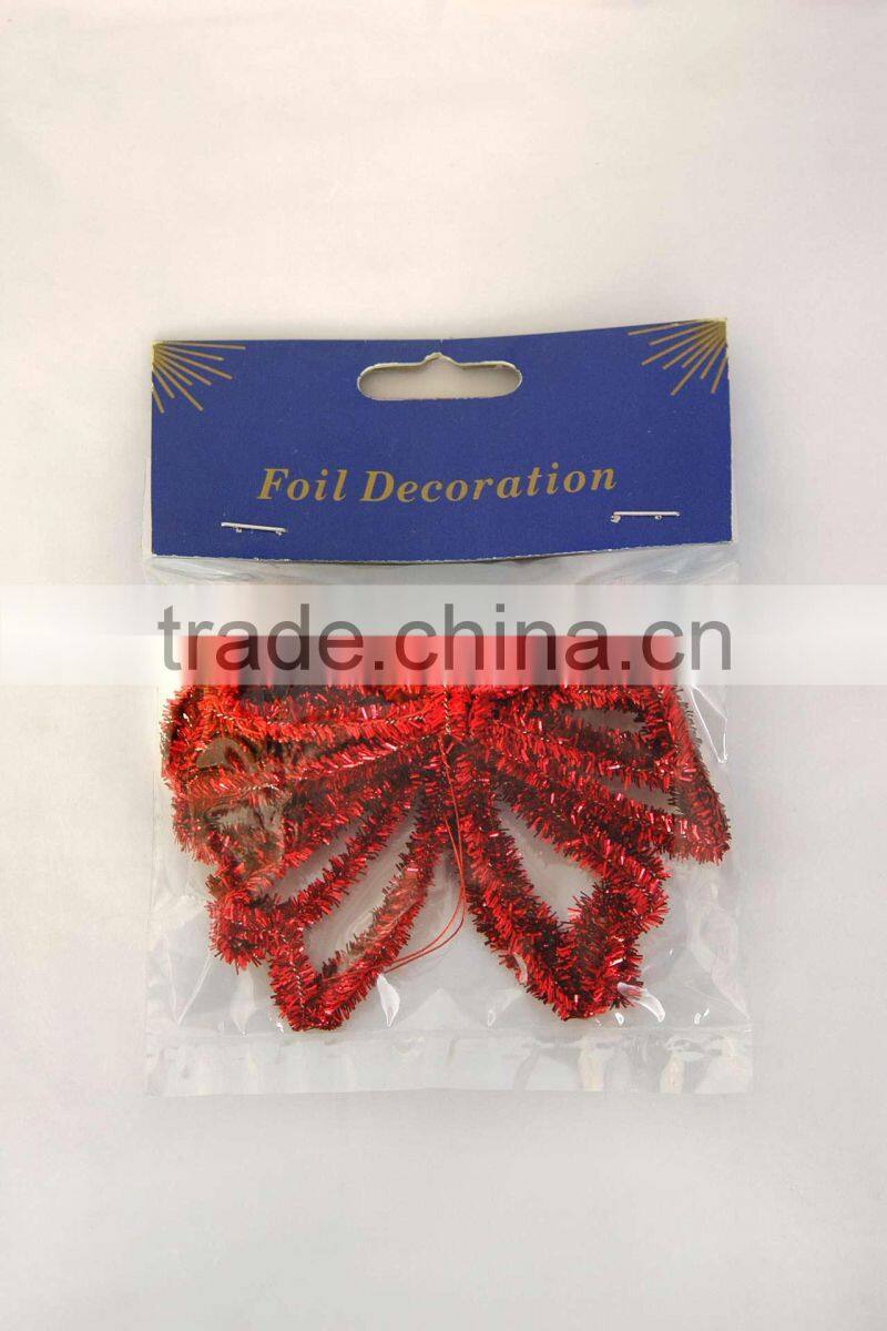 metallic tinsel ornaments Christmas tree decoration