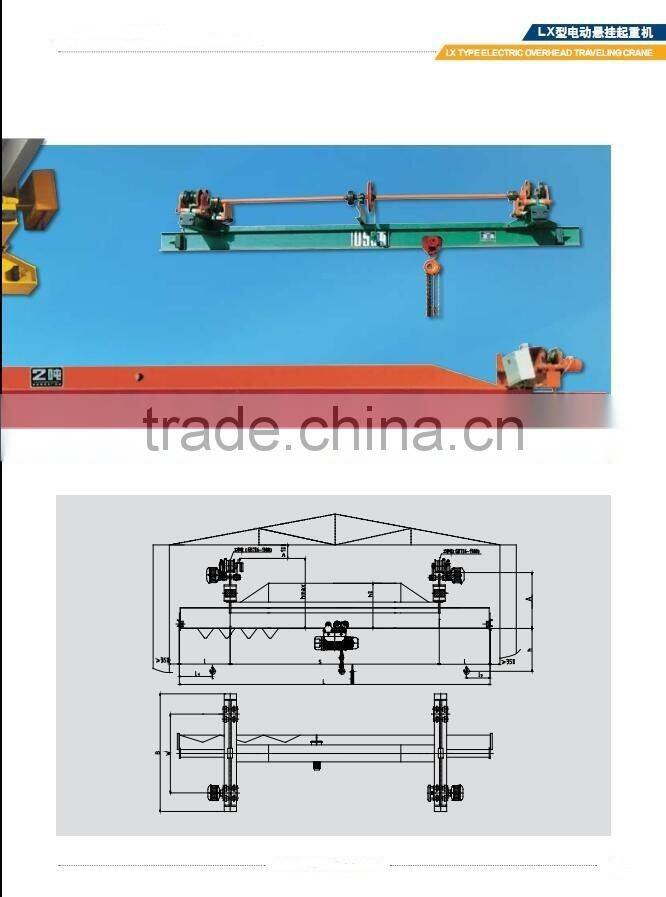 LD LX Single-Girder Electric Overhead Cranes Crane Hometown Safe Driving Brige Crane
