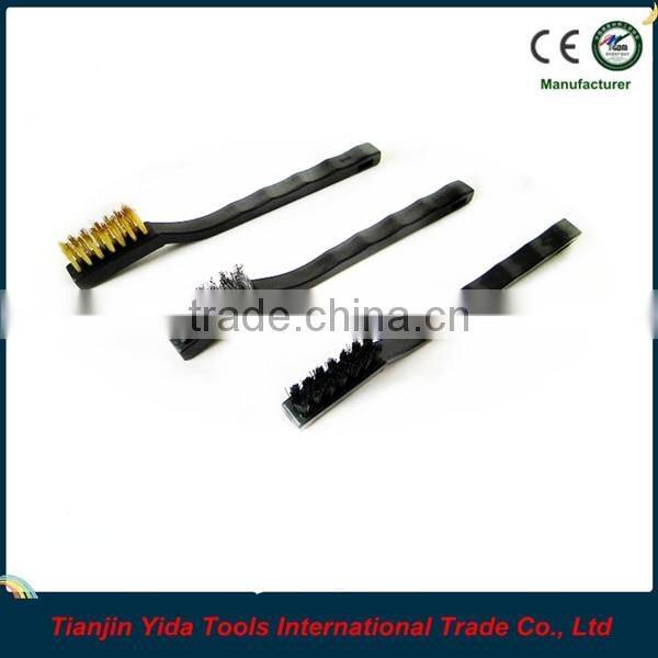 3PCS Plastic Handle Steel Wire Brush