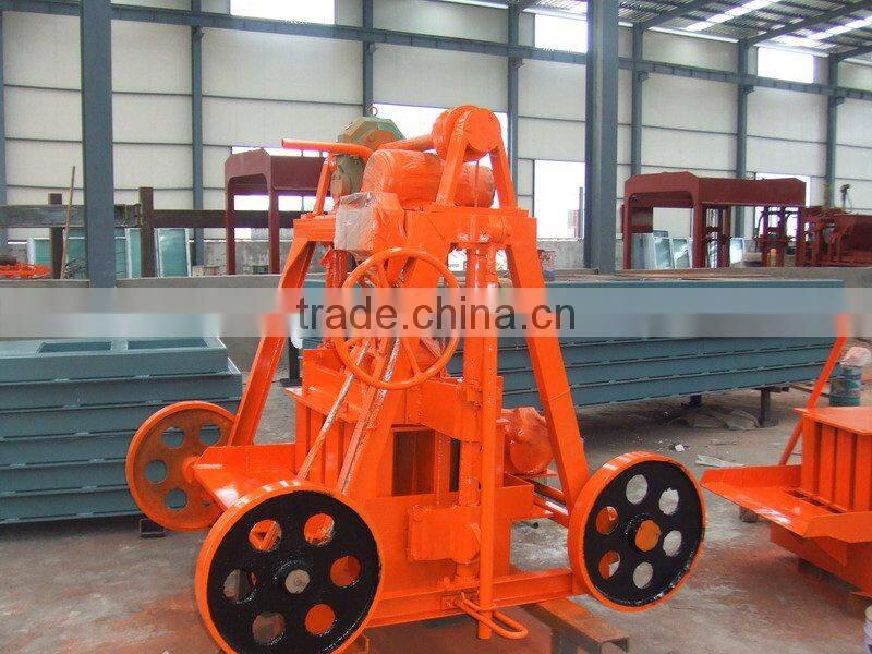 Concrete block making machine QT40-3B machines for small business