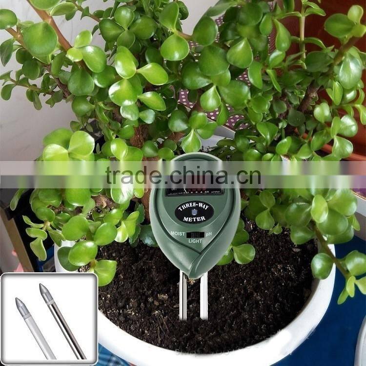 Premium 3-in-1 Soil Tester Meter (Moisture, pH & Light) for Outdoor Plants