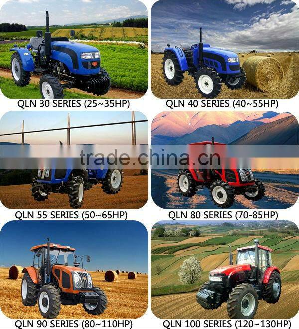 QLN904 90hp wheel tractor 4wd truck trailer