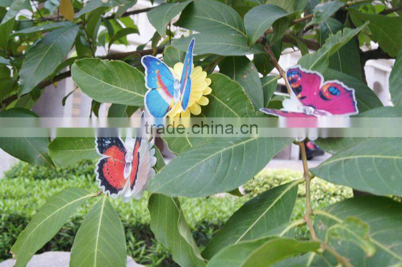 LED fiber optic butterfly Chrismas butterfly LED butterfly Flashing Multi-Color Changing Fiber Optic LED Butterfly