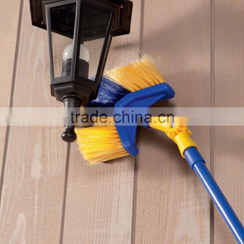 2016 New Design 180 Degree Adjustable Wheel Six-pole Triangle Broom