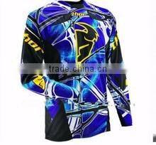 Sublimated motocross jersey with custom design