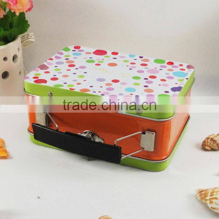 hot sale wholesale handle tin cosmetic tin box packing
