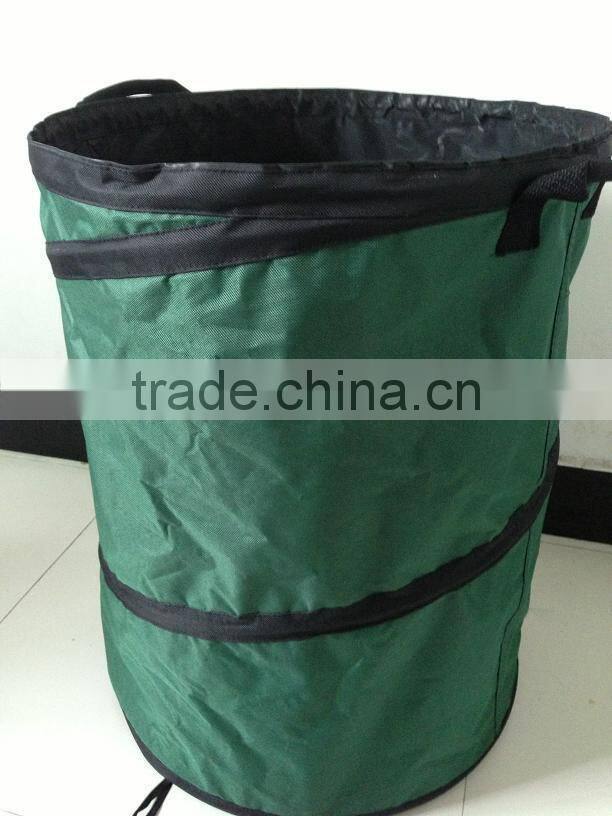 collapsible recycling spring bin, Oxford Pop Up Garden Bag with 3 Handles