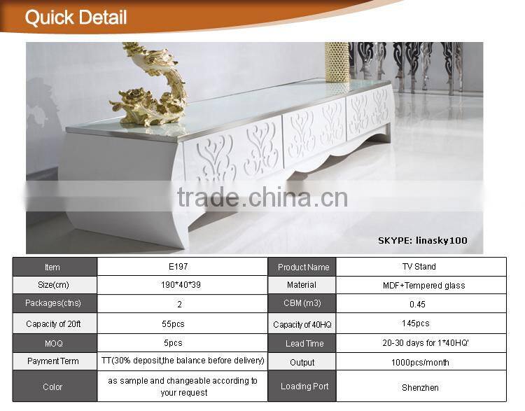 Modern european tv stand in canton fair E197