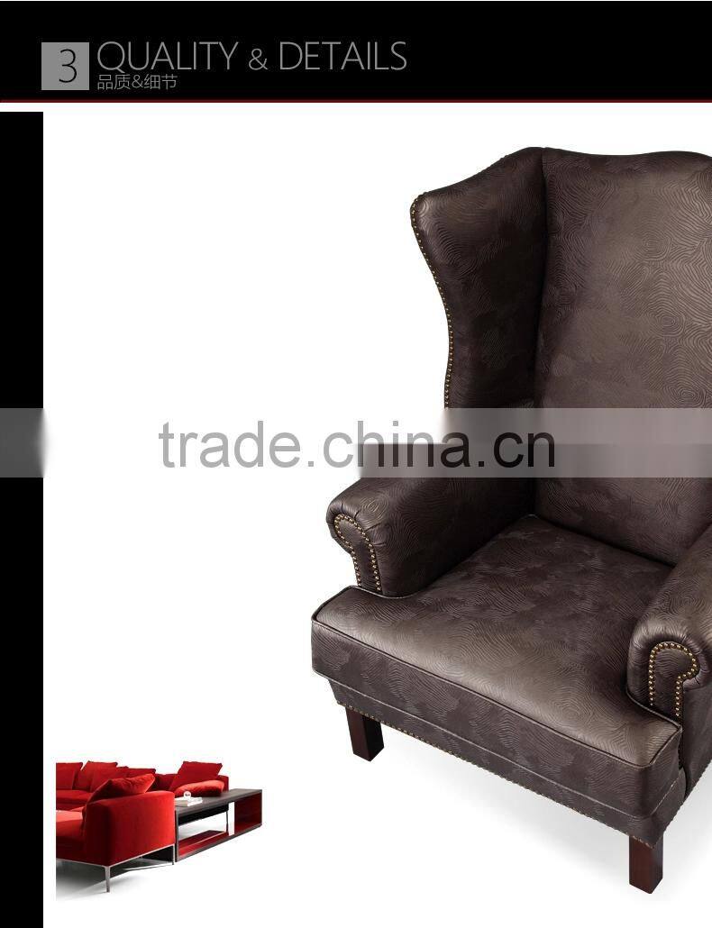 Classic European style leisure lazy sofa chair for hotel restauant office bedroom