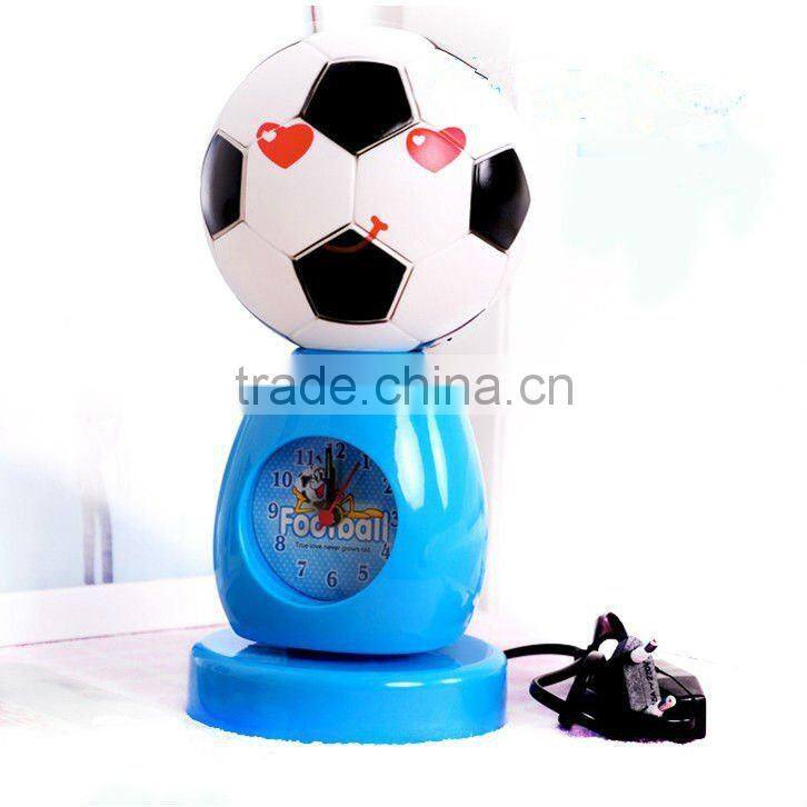 Football shape lamp function alarm clock