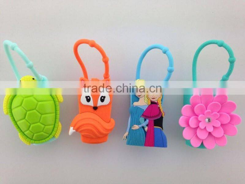 High Quality Scented Alcohol-based Waterless Hand Hygiene with Portable Fashional Silicone Holders