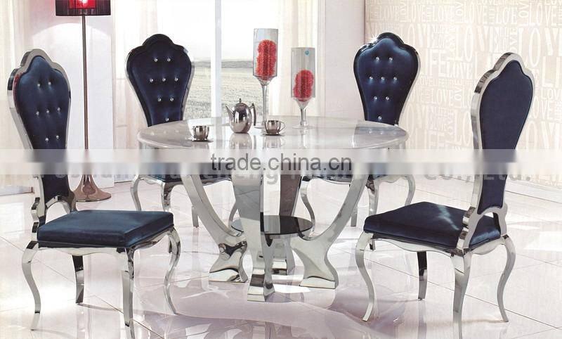 Manufactory for marble dining table set modern dining furniture