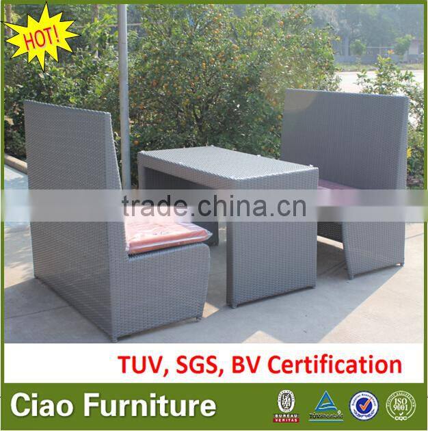 The tea restaurant wicker leisure coffee table and chairs