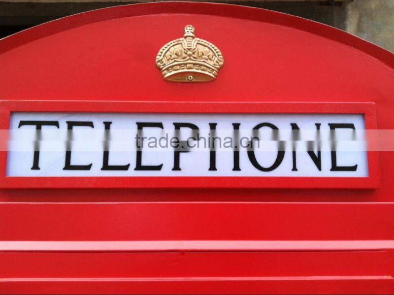 Europe style london telephone booth for sale / telephone booth decoration HS-B-13