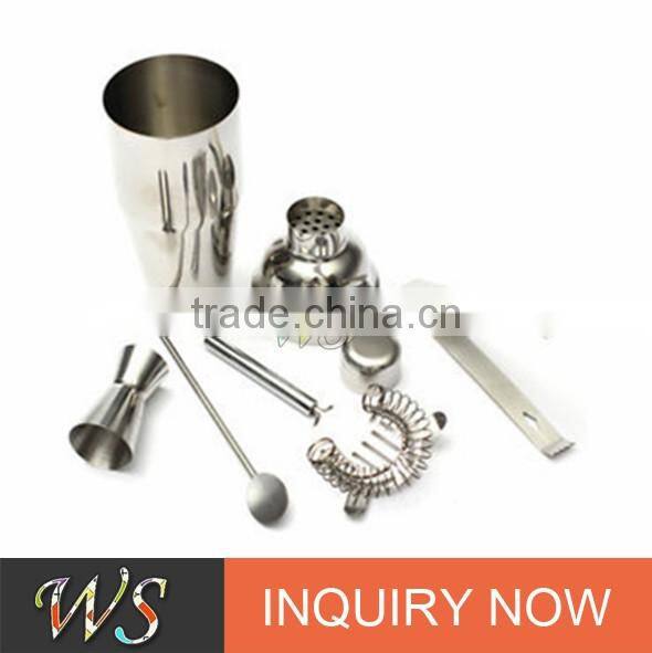 2017 famous high quality and popular cocktail shaker bar set