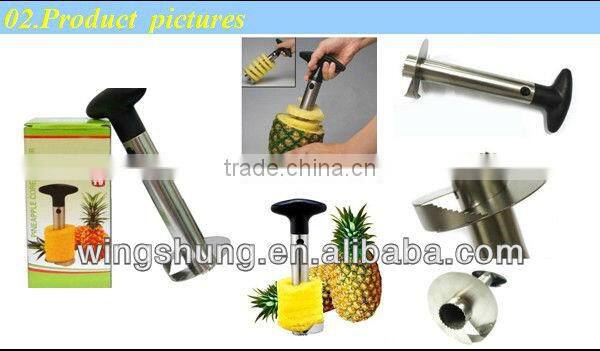 WS-PC01 New Easy Fruit Pineapple Corer Slicer Peeler Pineapple Cutter