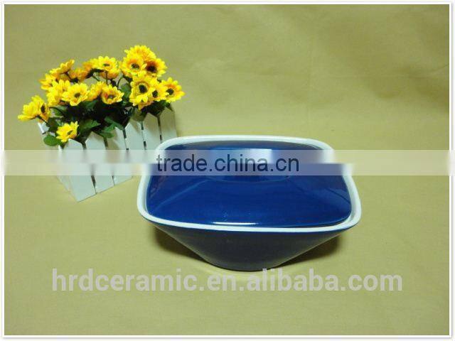 Round Shape with lid Ceramic Bakeware