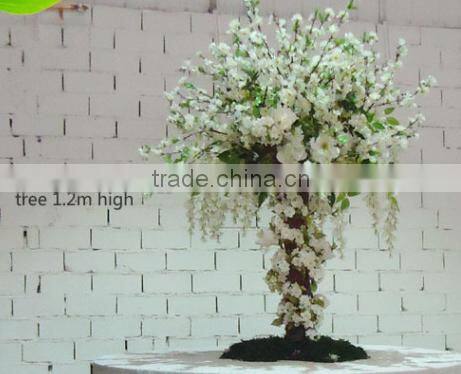 Wholesale silk cherry blossom decorative tree cheap price good quality