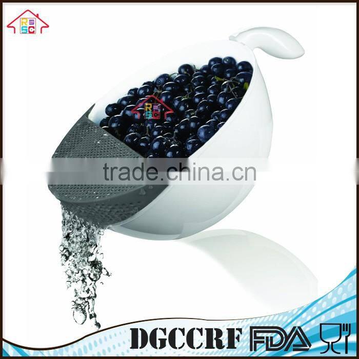 NBRSC Creative 2-in-1 Washer Soak & Strainer Washing Bowls Multifunctional Kitchen Gadgets Colanders