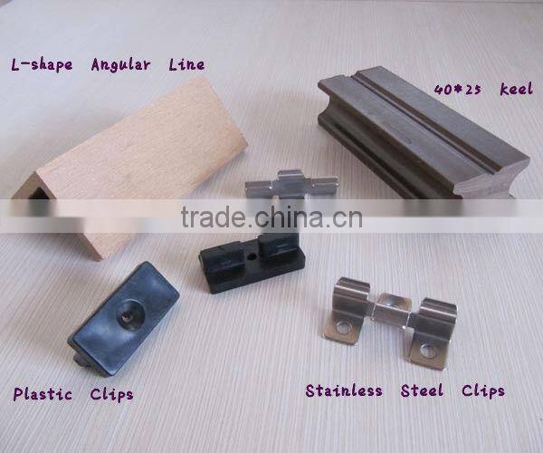 Rainbow wpc Manufacturer Factory price wood plastic composite decking clips