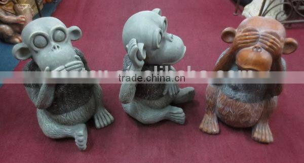 Home & garden decor fiberglass monkey statue