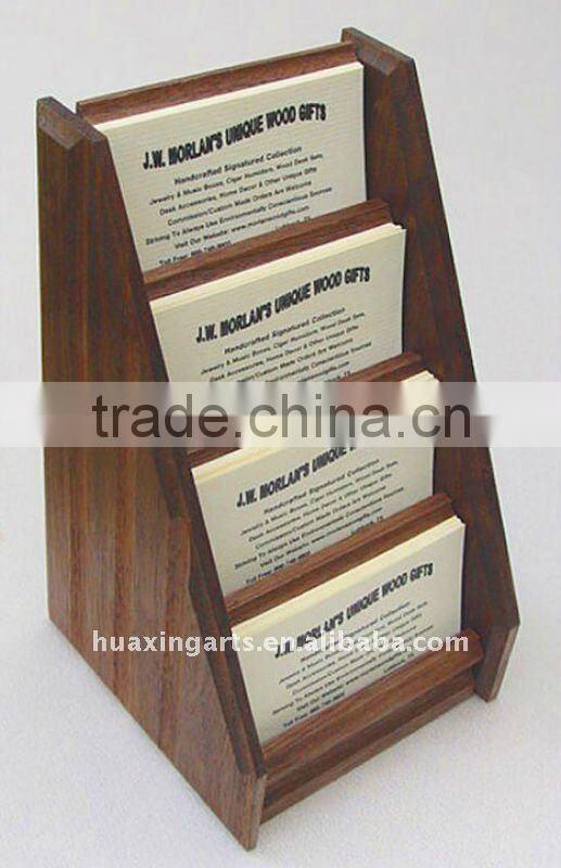 wooden storage box business card holder