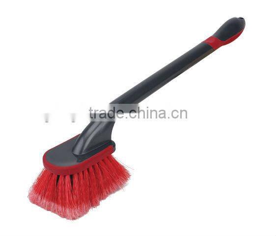 Clean Long Handle Car Wash Brush,plastic car wash cleaning wheel brush tire brush with long handle (RSCW-105)