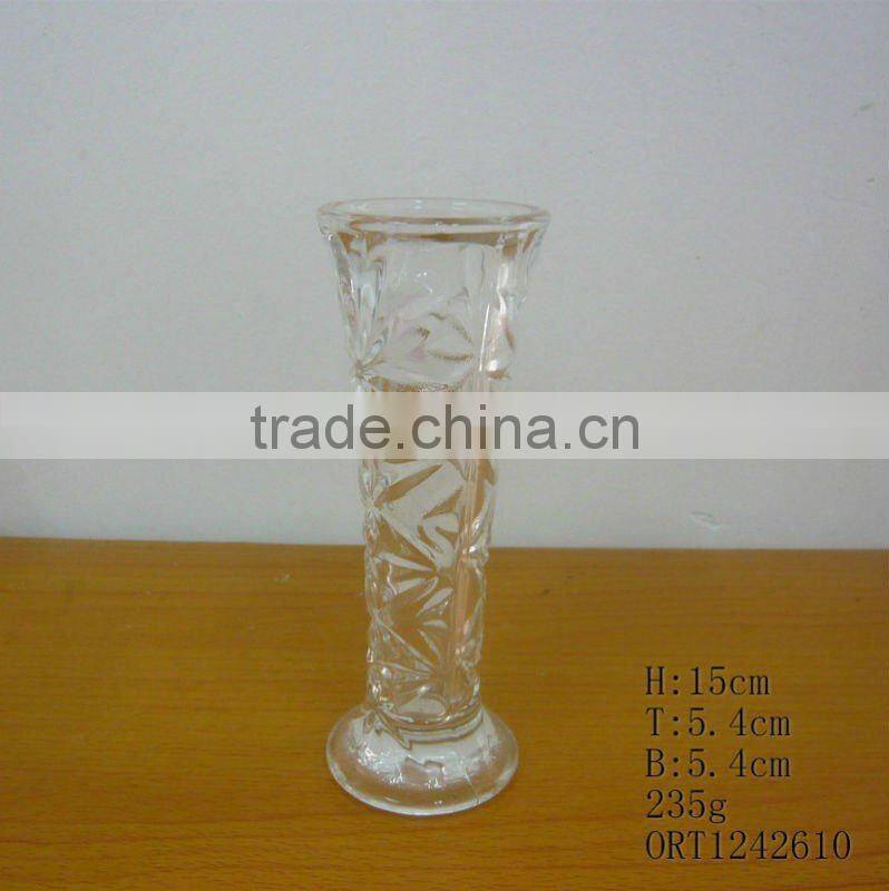 Manufacturer clear flower vase cylinder glass vase