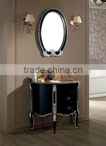 European Style Classical Bathroom Vanity, Vintage Black Color Vanity Unit,Quality Customized Vanities For Bathroom(BF08-4068)