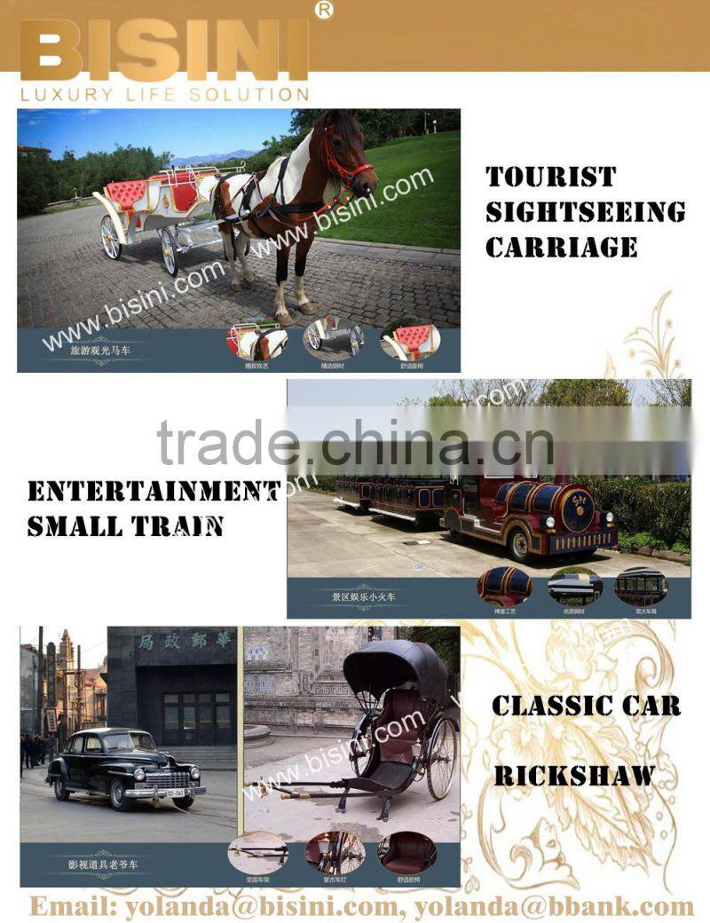 BISINI Princess Cinderella pumkin Car luxury horse saddle royal golden carriage wedding carriage(BG11-M052)