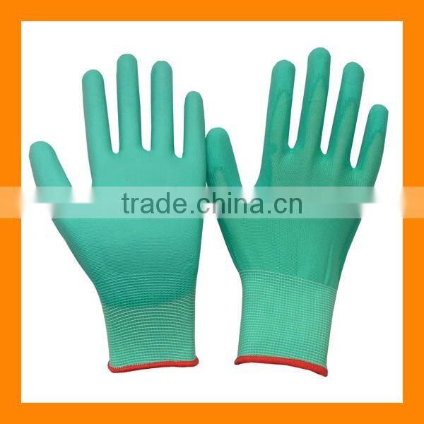 Cheapest PU Palm Fit Gloves Multi-colors Softtextile PU Glove Industrial Work Safety PU Coated Gloves