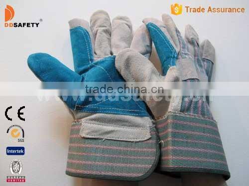 DDSAFETY Leather Working Gloves On Promotion Rigger Safety Glove
