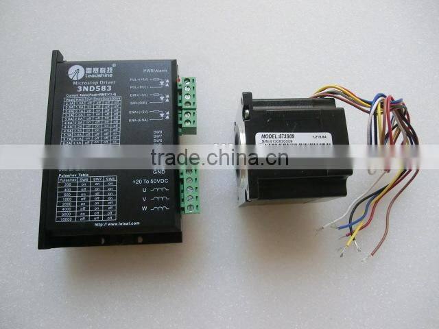 573S09 &3ND583 /3DM583 stepper motor and driver for for co2 laser engraving and cutting machine x axis