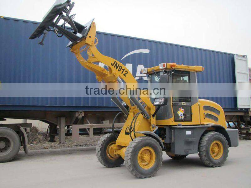 zl12 mini wheel loader for agriculture with joystick,ce
