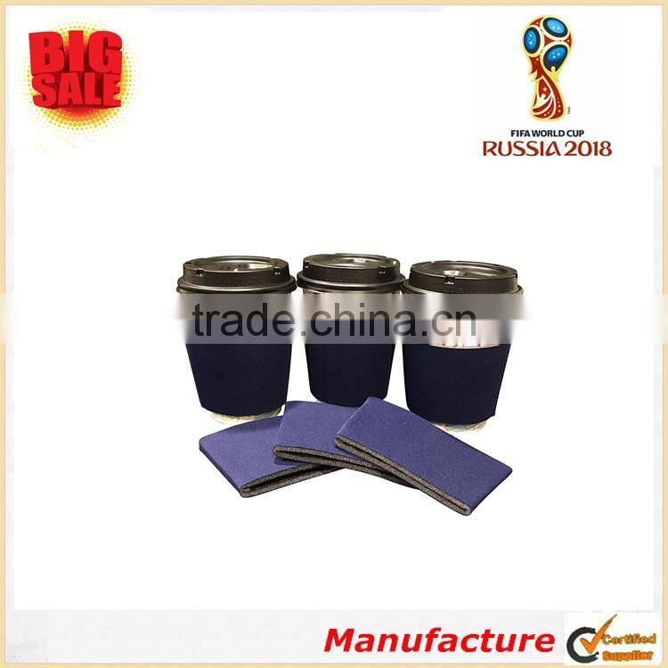 2018 World Cup Black Coffee Cup Sleeve Cheap Multiple Colors and Quantities Cup Sleeve Premium Quality Cup Sleeve 3 Packs